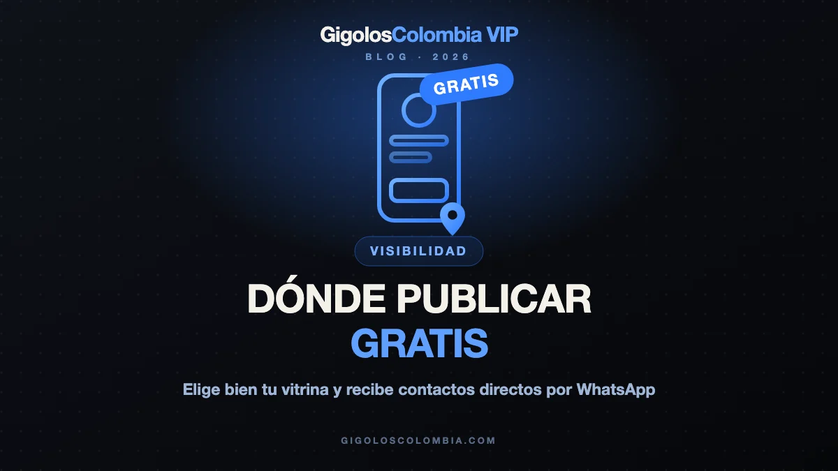 Teléfono con mensaje y etiqueta gratis: dónde publicar tu anuncio de gigoló en Colombia